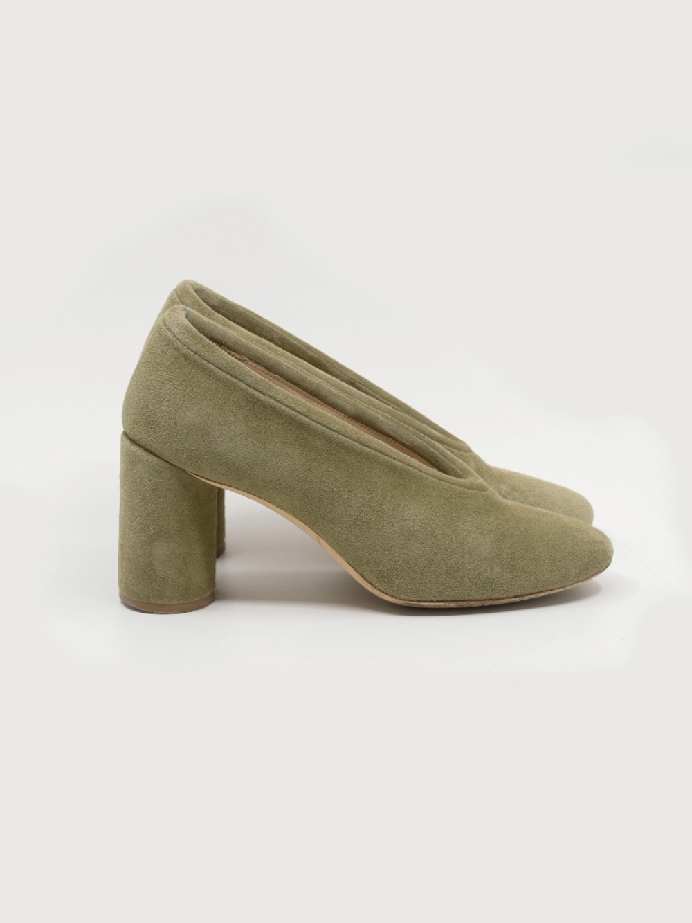 COS Padded Trim Suede Heels